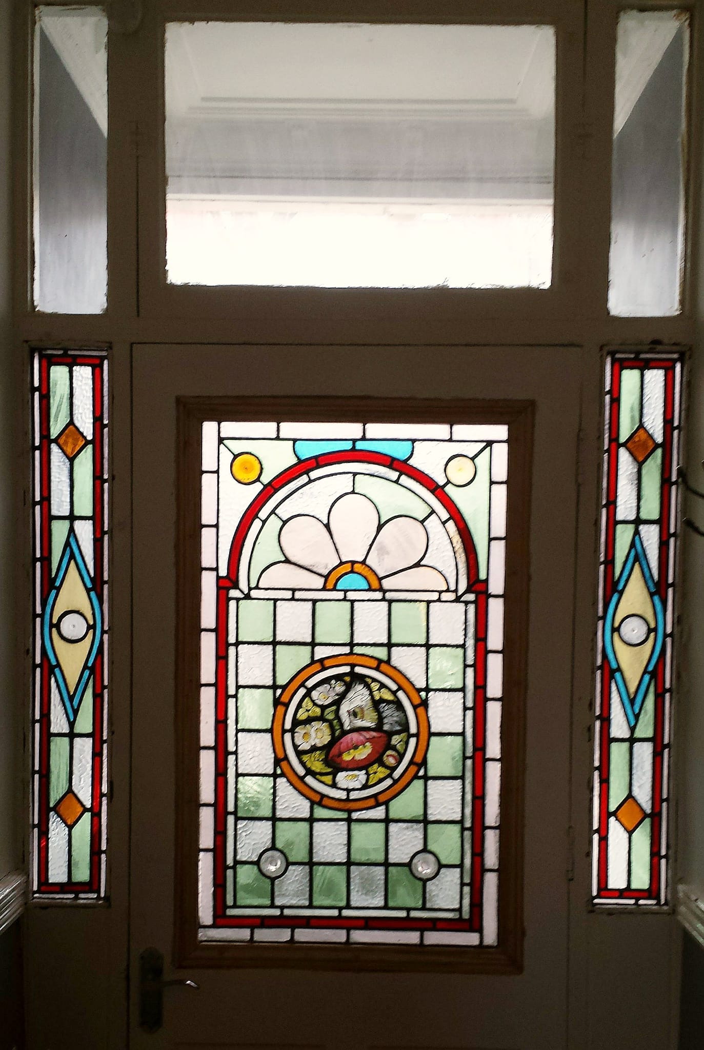 Hand-crafted stained glass panel by Liverpool Glass and Joinery