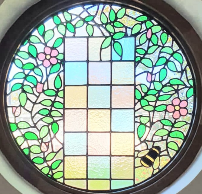 Stained glass work by Liverpool Glass and Joinery Ltd., Penny Lane